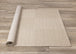 Peak Beige Variegated Texture Block Wool Rug - Furniture Depot