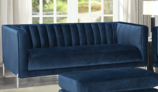 Art Sofa Series - Blue Velvet - Furniture Depot