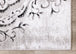 Platinum Venetian Silver Damask Rug - Furniture Depot