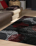 Platinum Industrial Red Black Crate Rug - Furniture Depot