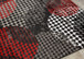 Platinum Industrial Red Black Crate Rug - Furniture Depot