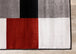 Platinum Red Black Grey Blocks Rug - Furniture Depot