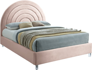 Rainbow Velvet Bed - Furniture Depot
