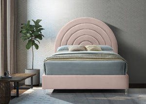 Rainbow Velvet Bed - Furniture Depot