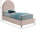 Rainbow Velvet Bed - Furniture Depot