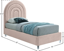 Load image into Gallery viewer, Rainbow Velvet Bed - Furniture Depot
