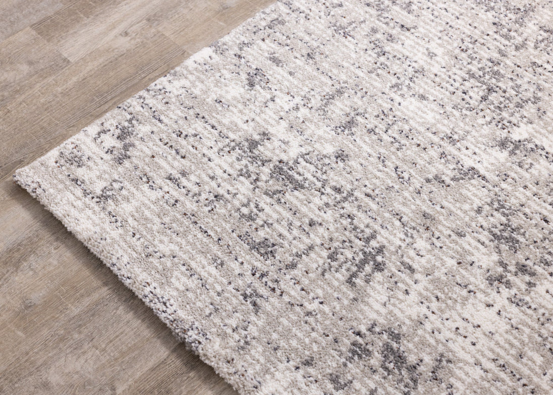 Ravine Grey Cream Distressed Rug - Furniture Depot