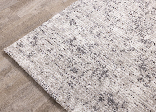 Ravine Grey Cream Distressed Rug - Furniture Depot