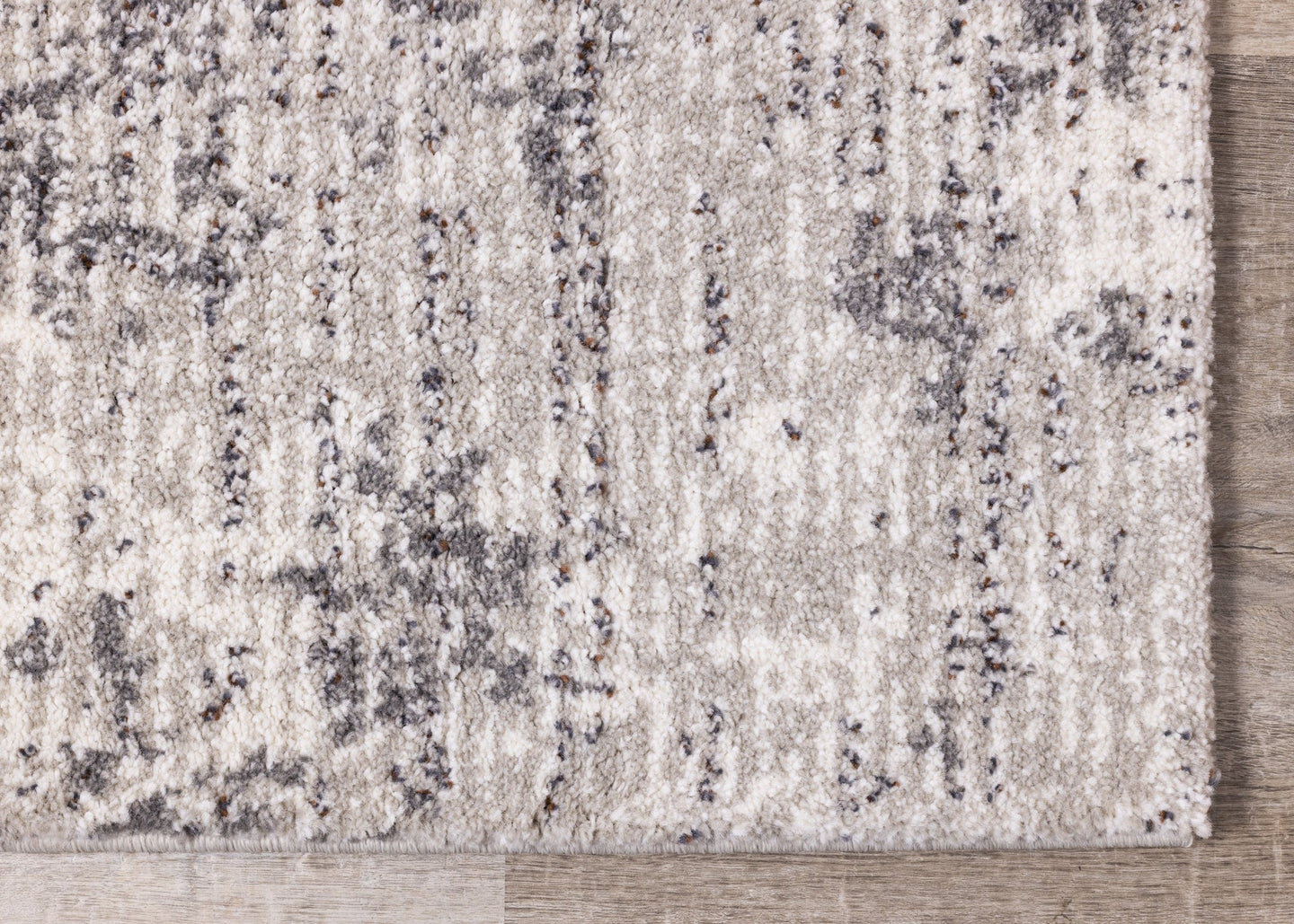 Ravine Grey Cream Distressed Rug - Furniture Depot