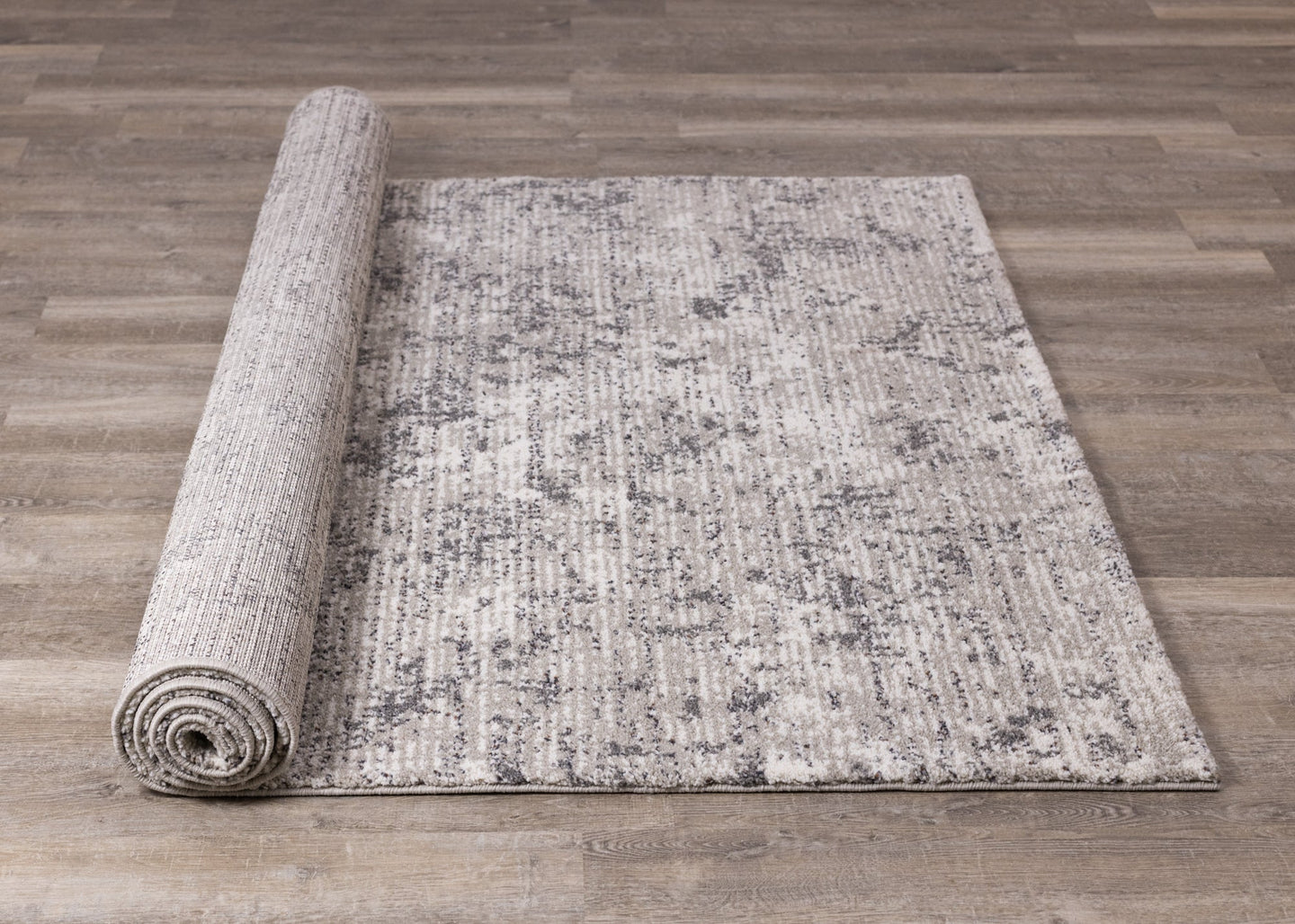 Ravine Grey Cream Distressed Rug - Furniture Depot