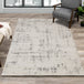 Ravine Cream Grey Soft Disressed Rug - Furniture Depot