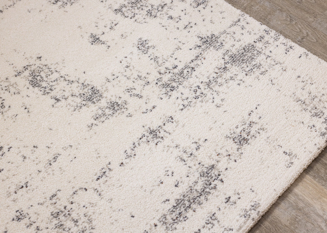 Ravine Cream Grey Soft Disressed Rug - Furniture Depot