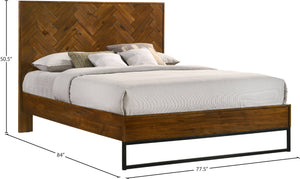 Reed Antique Coffee King Bed (3 Boxes) - Furniture Depot (7679025774840)