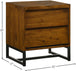 Reed Antique Coffee Night Stand - Furniture Depot