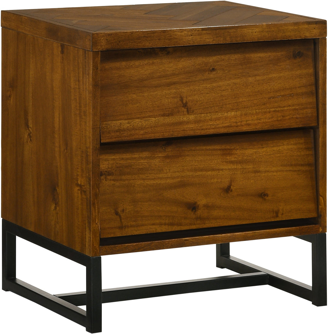 Reed Antique Coffee Night Stand - Furniture Depot