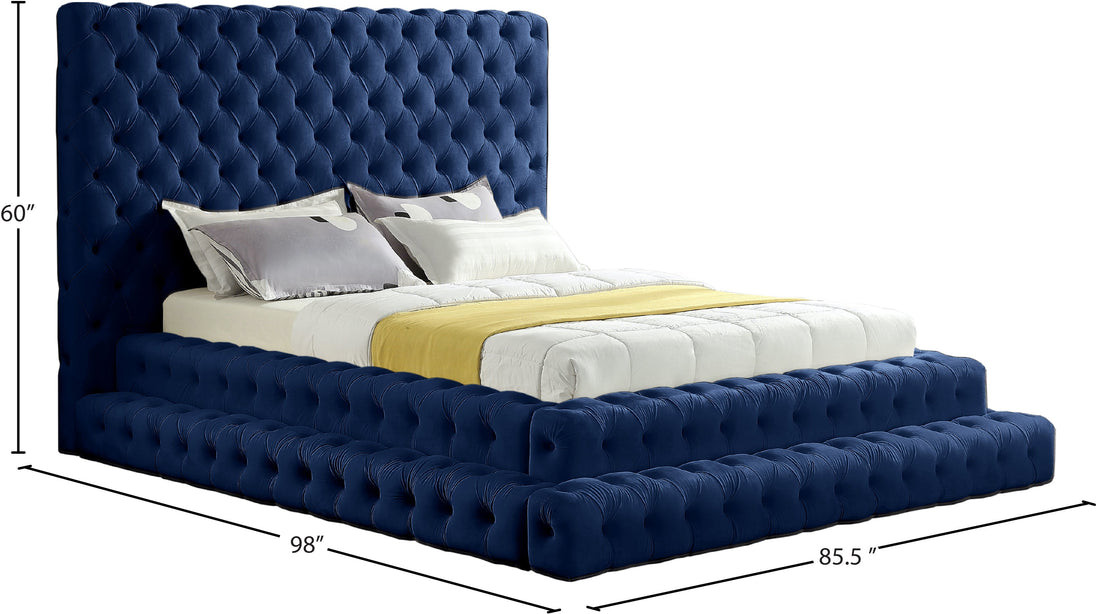 Revel Velvet Bed (3 Boxes) - Furniture Depot (7679026004216)