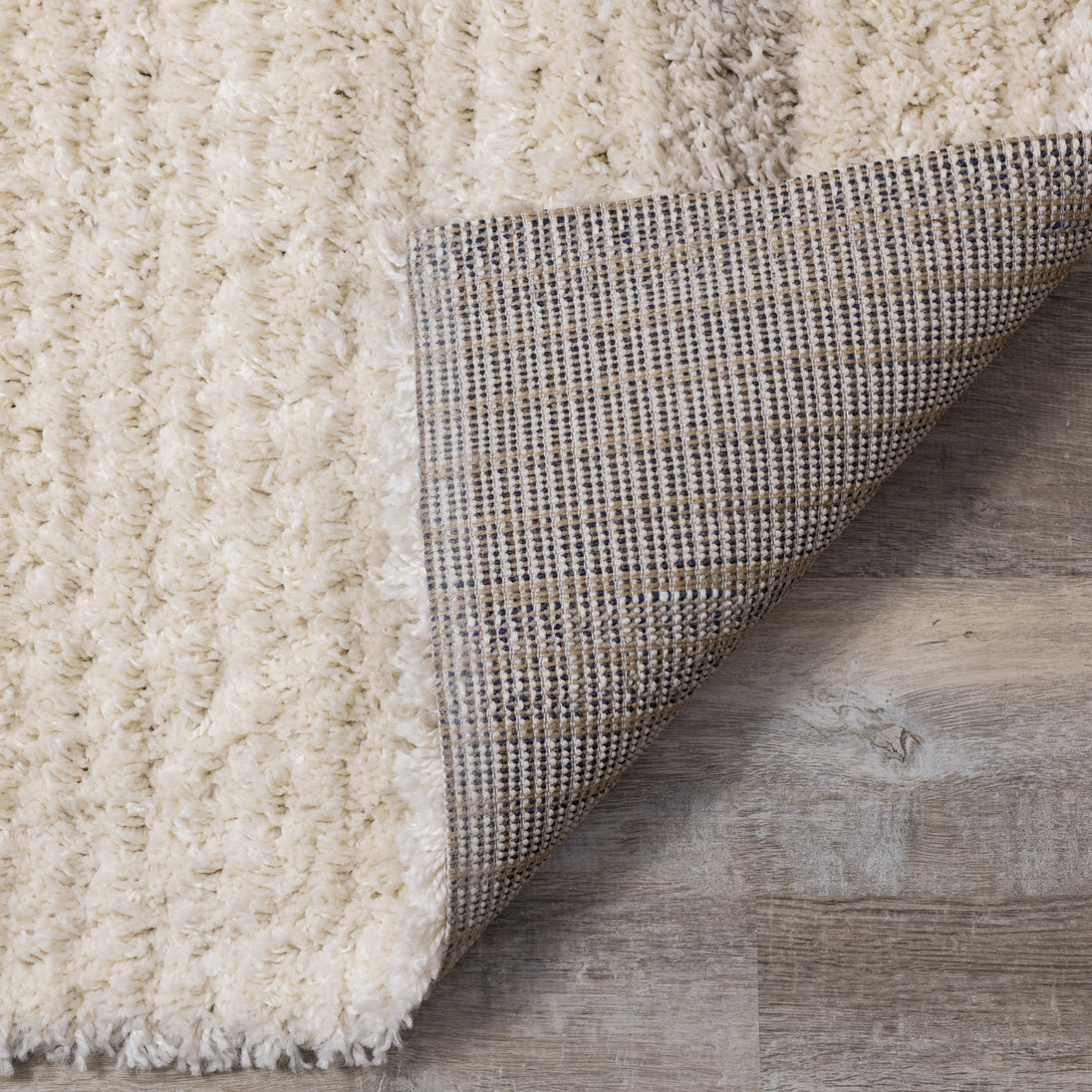 Rondo Cream Beige Shag Rug - Furniture Depot