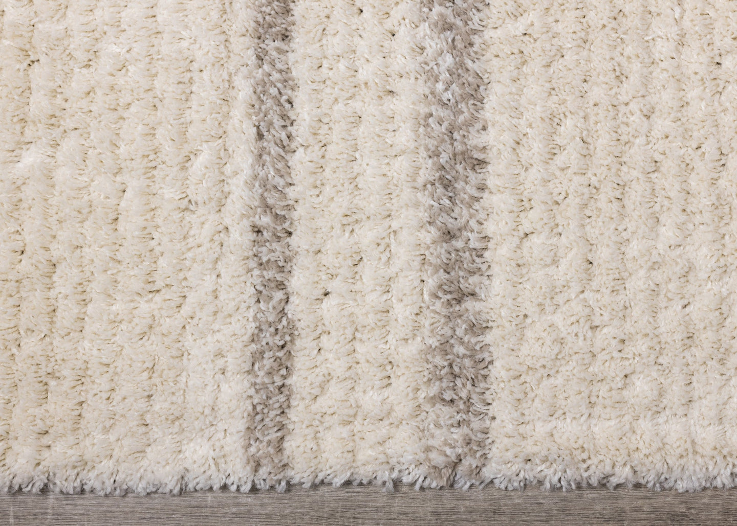 Rondo Cream Beige Shag Rug - Furniture Depot