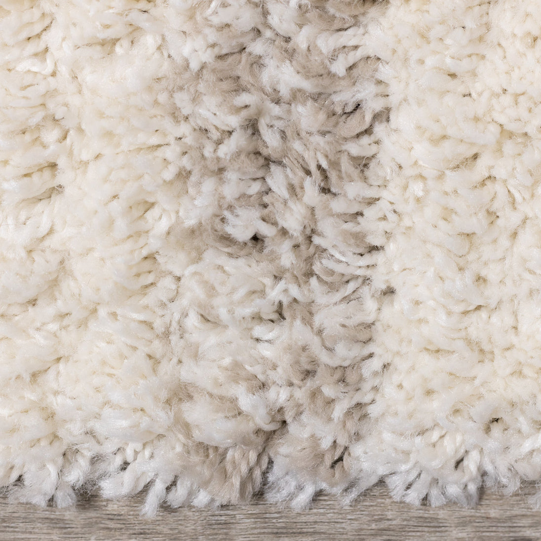 Rondo Cream Beige Shag Rug - Furniture Depot