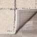 Rondo Cream Grey Grid Design Rug - Furniture Depot