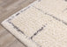 Rondo Cream Grey Grid Design Rug - Furniture Depot