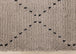 Rondo Beige Black Diamond Stitch Shag Rug - Furniture Depot