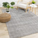 Royal Grey Handtufted Chevron Rug - Furniture Depot