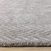 Royal Grey Handtufted Chevron Rug - Furniture Depot