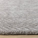 Royal Grey Handtufted Chevron Rug - Furniture Depot