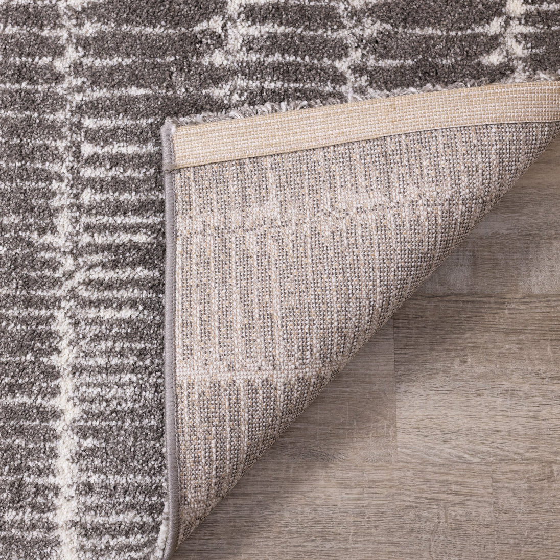 Sable Grey Narrow Lineation Rug - Furniture Depot