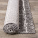 Sable Grey Narrow Lineation Rug - Furniture Depot