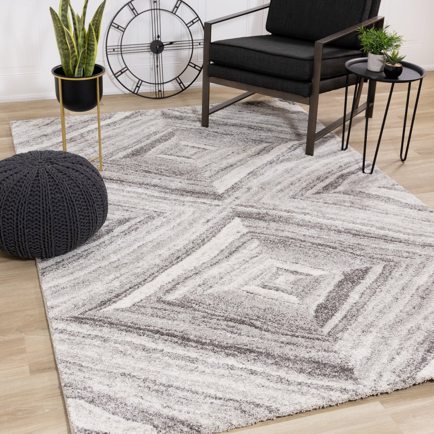 Sable Cream Grey Shaded Paragon Rug - Furniture Depot