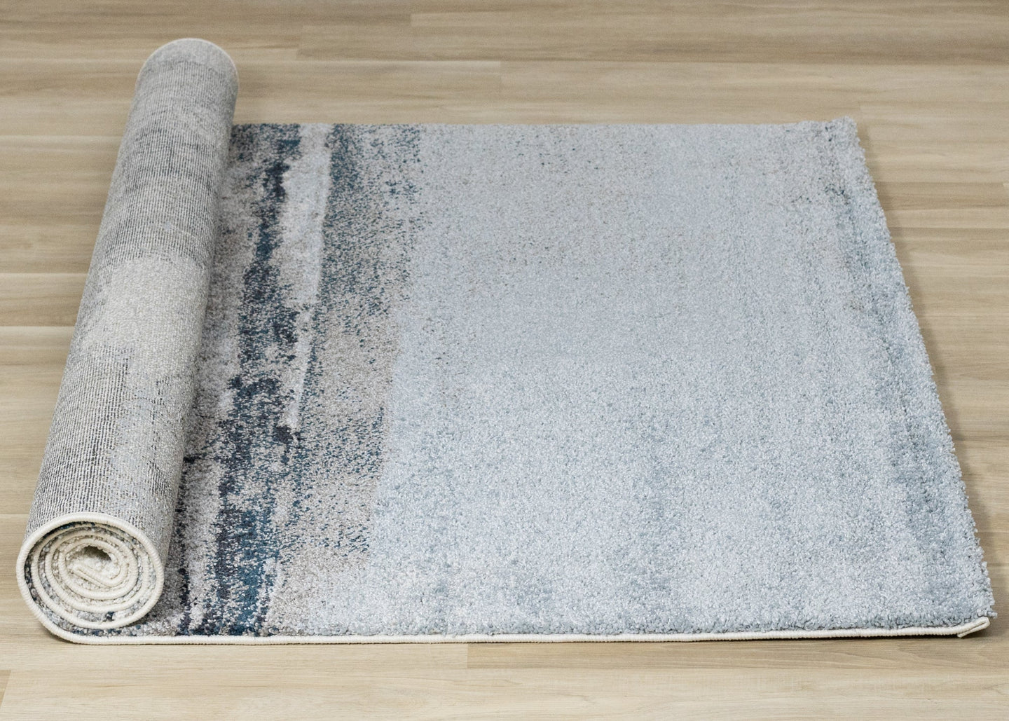 Sable Blue Cream Misty River Rug - Furniture Depot