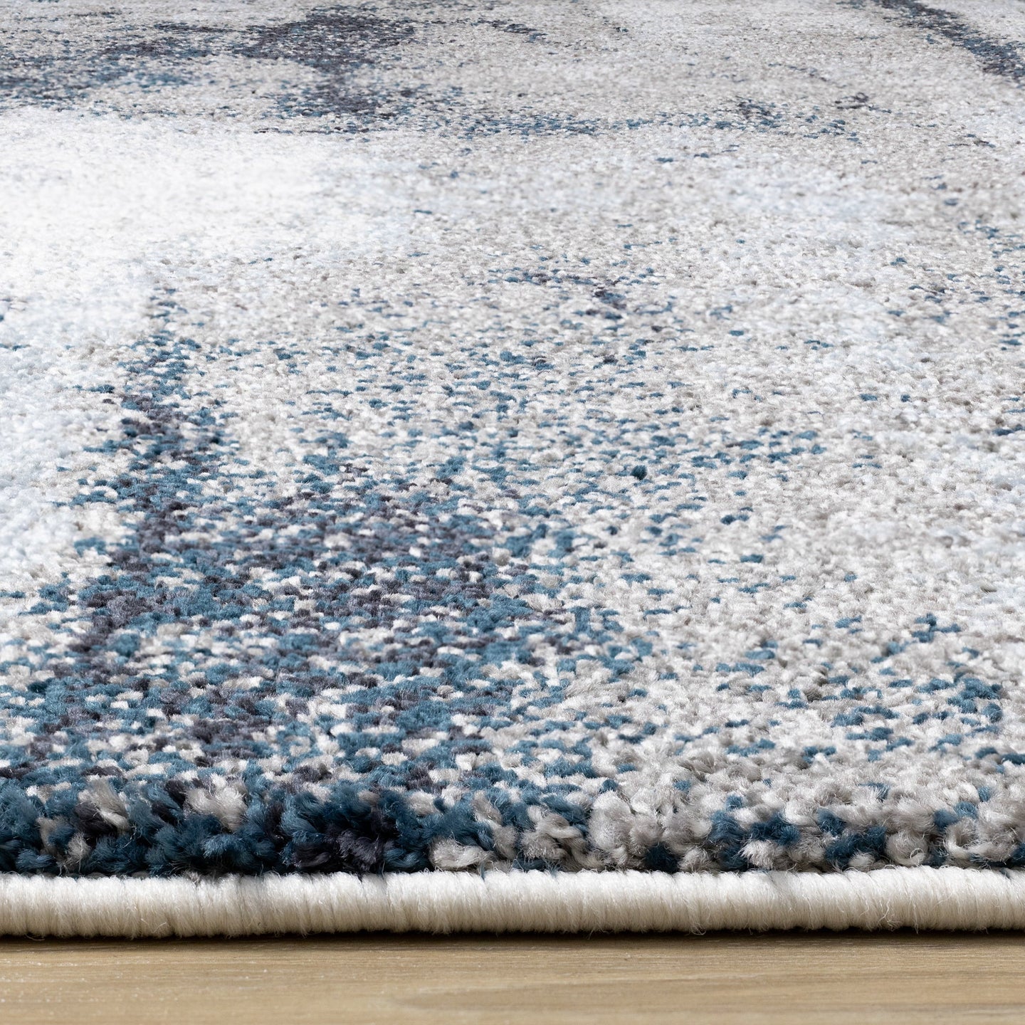 Sable Blue Cream Misty River Rug - Furniture Depot