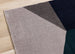 Safi Grey Blue Large Geometry Rug - Furniture Depot