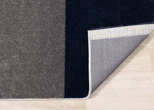 Load image into Gallery viewer, Safi Grey Blue Large Geometry Rug - Furniture Depot