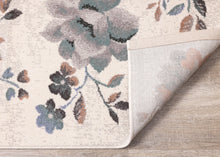 Load image into Gallery viewer, Safi Cream Grey Orange Floral Toile Rug - Furniture Depot