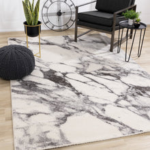 Load image into Gallery viewer, Safi Cream Grey Marble Profile Rug - Furniture Depot