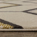 Safi Cream Black Diamonds on the Line Rug - Furniture Depot