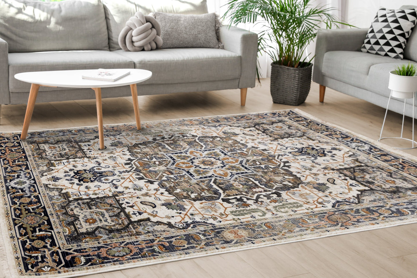 Samira Medallion Tribal Rug - Furniture Depot