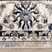 Samira Traditional Cream Blue Border Rug - Furniture Depot