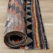 Sara Black Orange Bright Southwest Rug - Furniture Depot