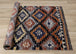 Sara Black Orange Bright Southwest Rug - Furniture Depot