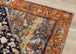 Sara Black Orange Ornate Border Rug - Furniture Depot