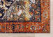 Sara Black Orange Ornate Border Rug - Furniture Depot