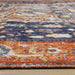 Sara Black Orange Ornate Border Rug - Furniture Depot