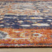 Sara Black Orange Ornate Border Rug - Furniture Depot