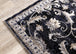 Sara Black Grey Elegant Traditional Rug - Furniture Depot