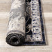 Sara Black Grey Elegant Traditional Rug - Furniture Depot