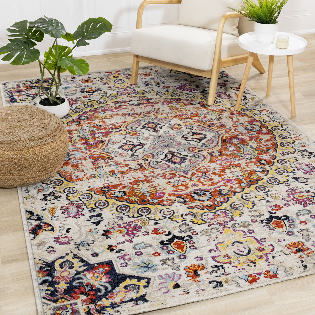 Sara Medallion Rug - Furniture Depot